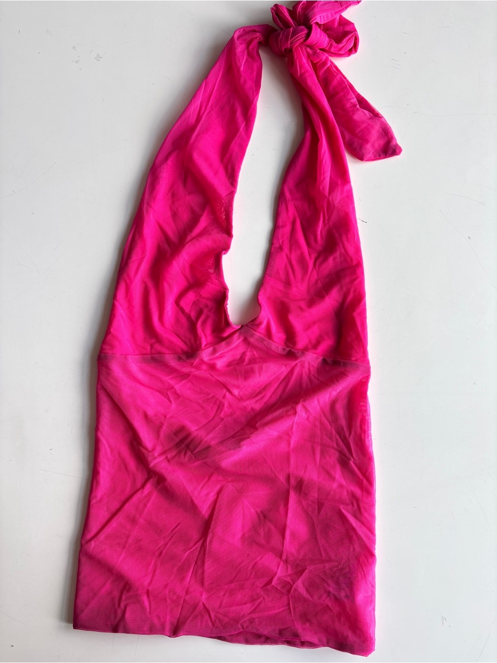 Gimaguas Hot Pink Mesh Top